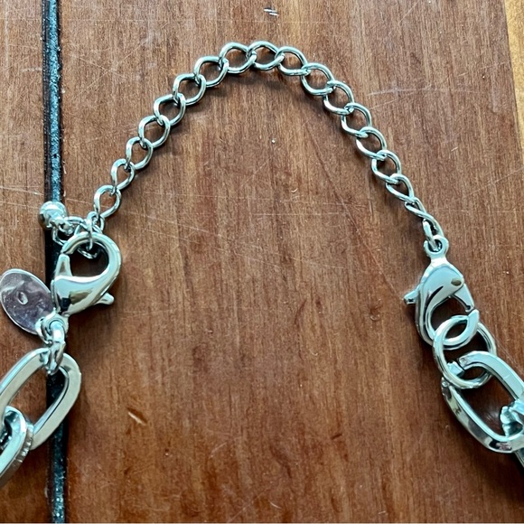 Lia Sophia Kiam Family Silver Tone Faux Amber Nacklace Big Chunky Up to 20" L - Picture 14 of 15